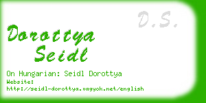 dorottya seidl business card